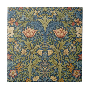 William Morris inspirierte florale Keramikfliese