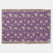 William Morris Inspirierte Lila Blumenmuster