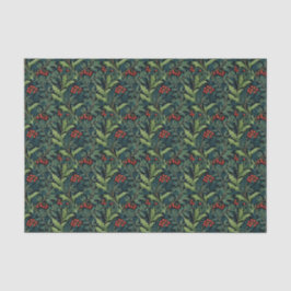 William Morris Inspirierte Red Holly Berry Christm Seidenpapier