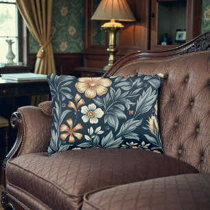 William Morris inspirierter botanischer Stil Muste Dekokissen