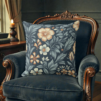 William Morris inspirierter botanischer Stil Muste Kissen