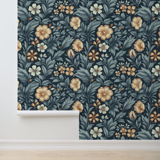 William Morris inspirierter botanischer Stil Muste Tapete
