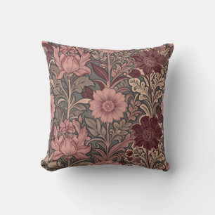 William Morris inspiriertes Blumenmuster Kissen