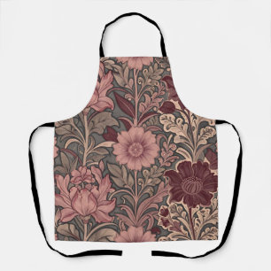William Morris inspiriertes Blumenmuster Schürze