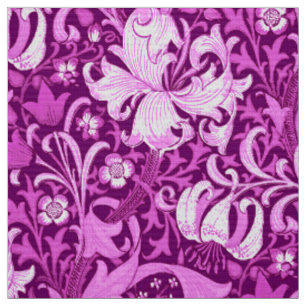 William Morris Iris und Lily, Amethyst Lila Stoff