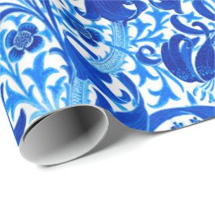 William Morris Iris und Lily, Cobalt Blue Geschenkpapier