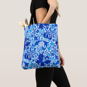 William Morris Iris und Lily, Cobalt Blue Tasche