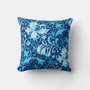 William Morris Iris und Lily, Indigo Blue Kissen