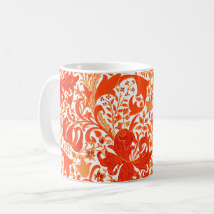 William Morris Iris und Lily, Mandarin Orange Kaffeetasse