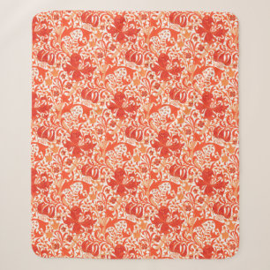 William Morris Iris und Lily, Mandarin Orange Sherpadecke