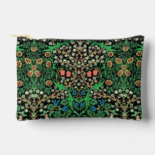 William Morris Jacobobobohne, floral, schwarzer Hi Zubehörtasche