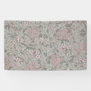 William Morris Jasmin-Blumenmuster Banner