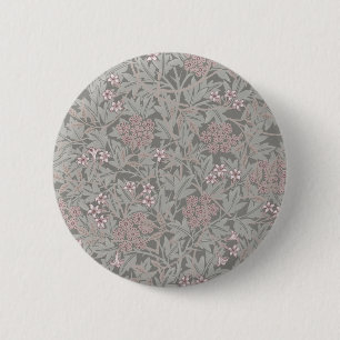 William Morris Jasmin-Blumenmuster Button