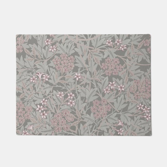 William Morris Jasmin-Blumenmuster Fußmatte (Vorderseite)