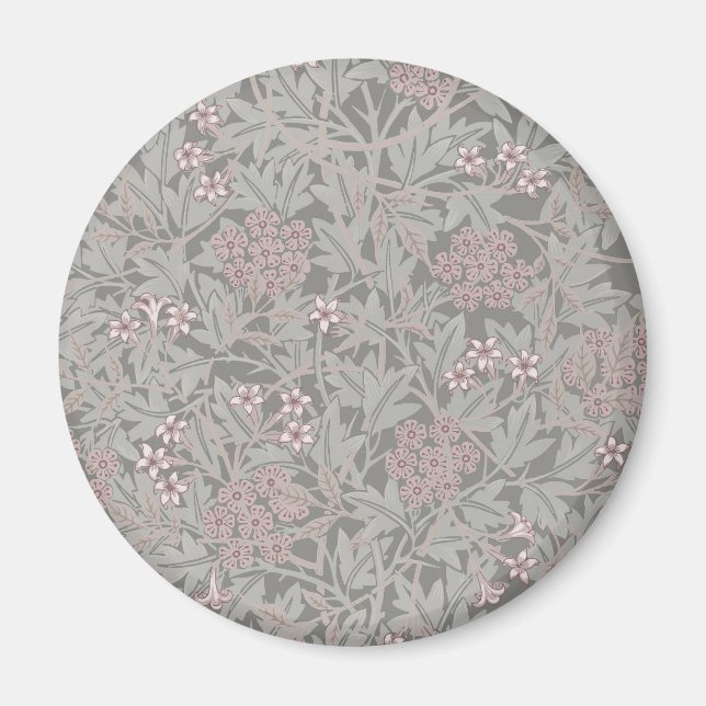 William Morris Jasmin-Blumenmuster Magnet (Vorne)