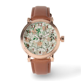 William Morris Jasmin-Garten-Blumen-Klassiker Armbanduhr
