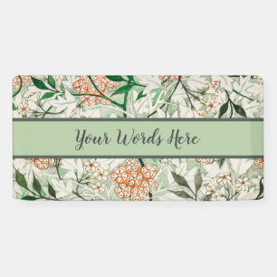 William Morris Jasmin-Garten-Blumen-Klassiker Banner