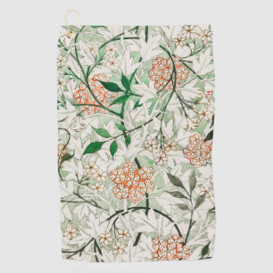William Morris Jasmin-Garten-Blumen-Klassiker Golfhandtuch