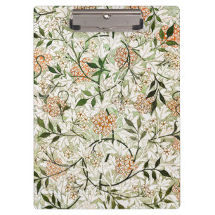 William Morris Jasminblüten-Gartengestaltung Klemmbrett