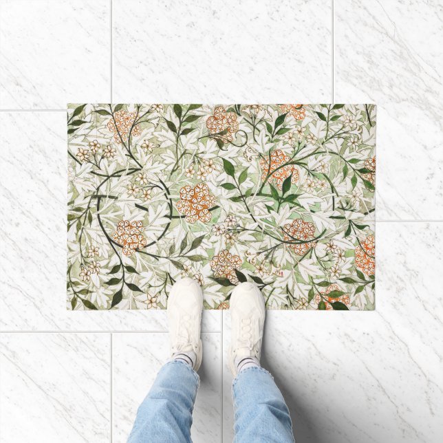 William Morris Jasmine Blossom Garden Design Fußmatte (Indoor)