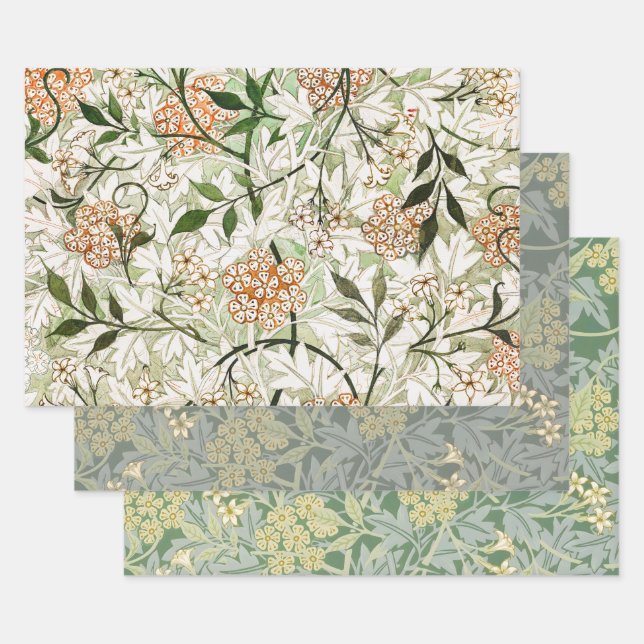 William Morris Jasmine Blossom Garden Sets Geschenkpapier Set (Set)