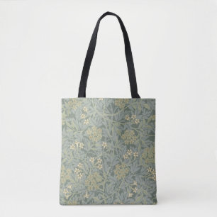 William Morris Jasmine Blue Green Botanic Art Tasche