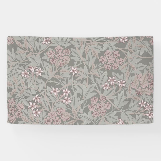 William Morris Jasmine Blume Pattern Banner (Horizontal)
