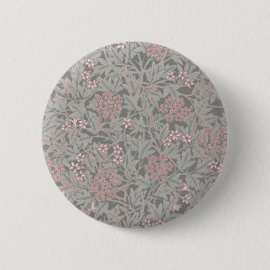 William Morris Jasmine Blume Pattern Button