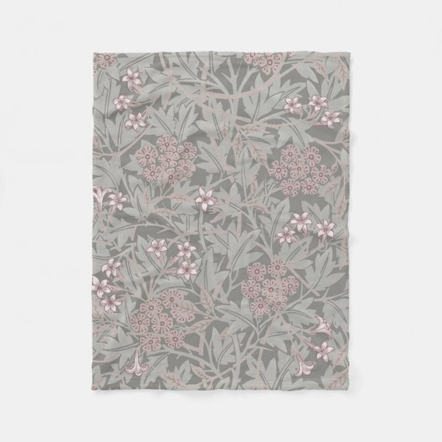 William Morris Jasmine Blume Pattern Fleecedecke (Vorderseite)