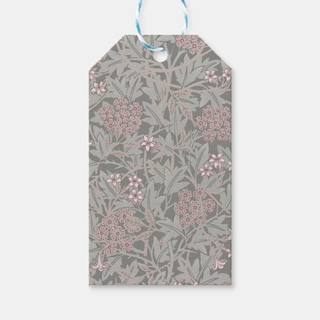 William Morris Jasmine Blume Pattern Geschenkanhänger (Vorderseite)