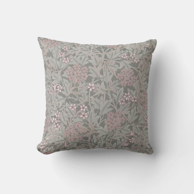 William Morris Jasmine Blume Pattern Kissen (Vorderseite)