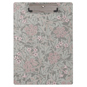 William Morris Jasmine Blume Pattern Klemmbrett