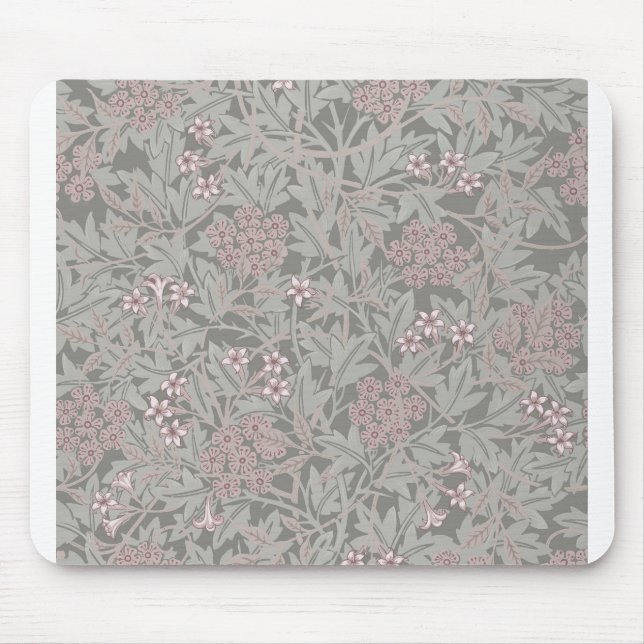 William Morris Jasmine Blume Pattern Mousepad (Vorne)