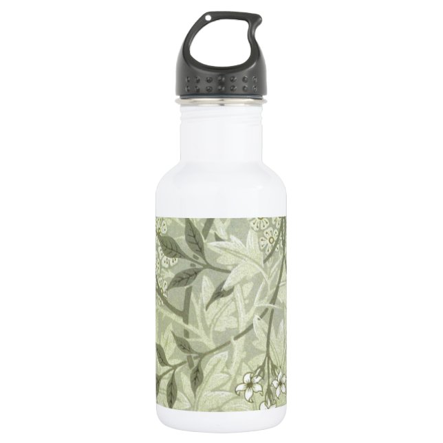 William Morris Jasmine Botanical Edelstahlflasche (Vorderseite)