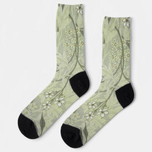 William Morris Jasmine Botanical Socken