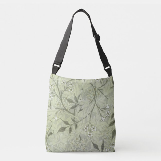 William Morris Jasmine Botanical Tragetaschen Mit Langen Trägern (Vorderseite)