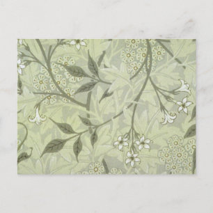 William Morris Jasmine Botanische Vintage Antik Postkarte