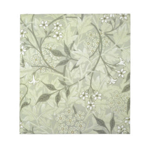 William Morris Jasmine Botanische Vintage Antiquit Notizblock