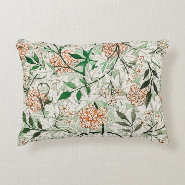 William Morris Jasmine Garden Blume Classic Dekokissen (Vorderseite)