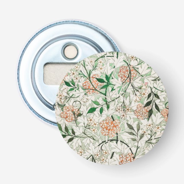 William Morris Jasmine Garden Blume Classic Flaschenöffner (Vorderseite)