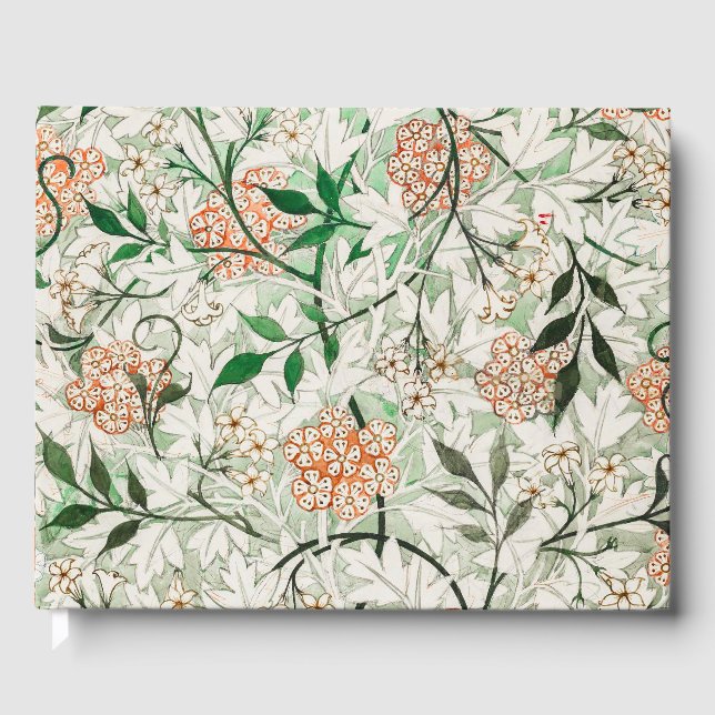William Morris Jasmine Garden Blume Classic Gästebuch (Vorderseite)