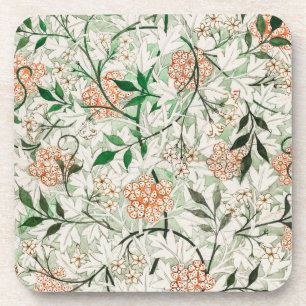 William Morris Jasmine Garden Blume Classic Getränkeuntersetzer