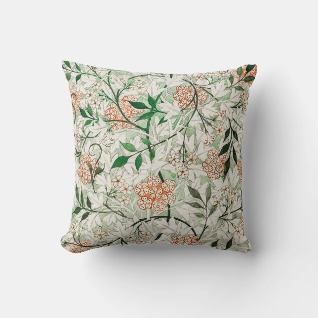 William Morris Jasmine Garden Blume Classic Kissen (Vorderseite)