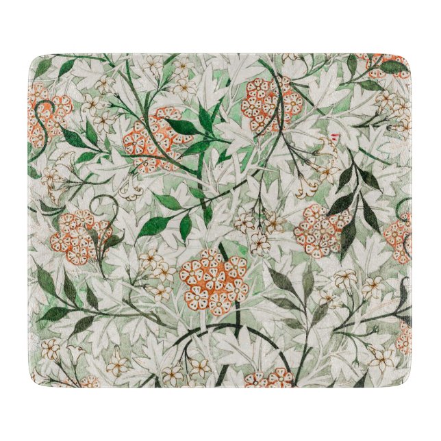 William Morris Jasmine Garden Blume Classic Schneidebrett (Vorderseite)