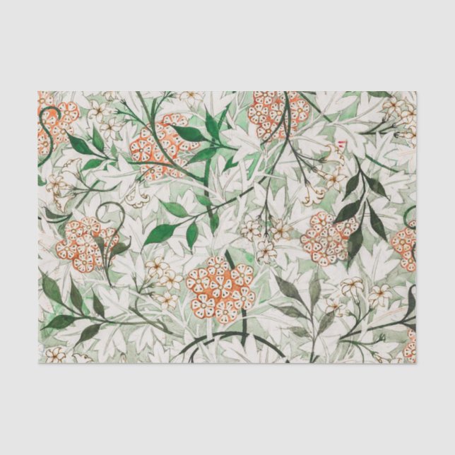 William Morris Jasmine Garden Blume Classic Seidenpapier (Vorderseite)