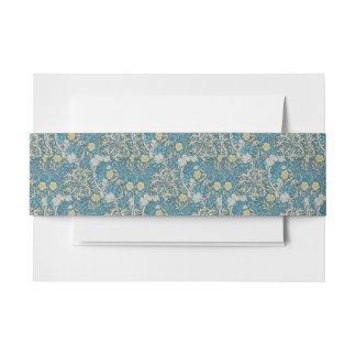 William Morris, Jugendstil-Muster, Algen, Blau,f Einladungsbanderole