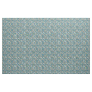 William Morris, Jugendstil-Muster, Algen, Blau, f Stoff