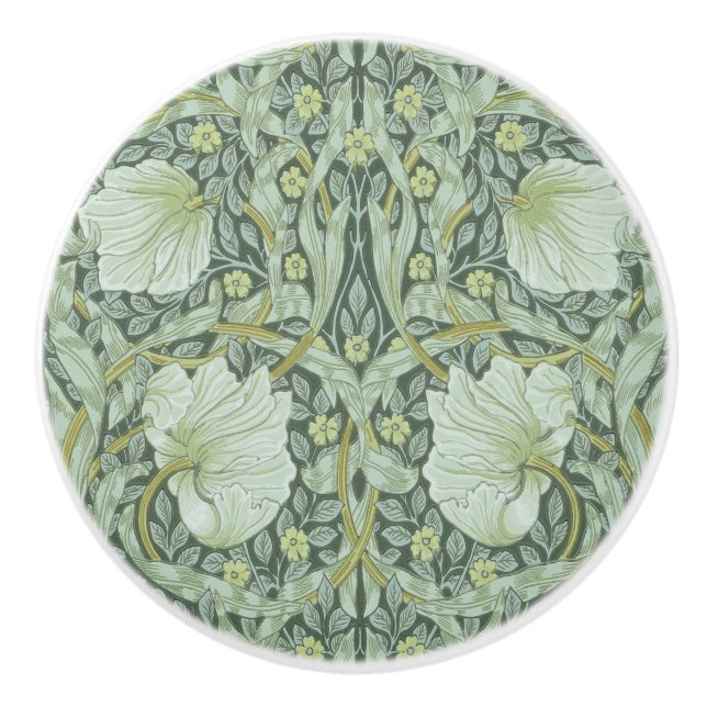 William Morris, Jugendstil-Muster, schöne Kunst Keramikknauf (Vorderseite)