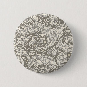 William Morris Junggesellenknopf Antik-Damaskus Button