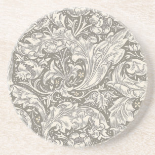 William Morris Junggesellenknopf-Blumen-Blumenmust Getränkeuntersetzer